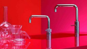 Discover Quooker Nordic Twintaps Square Boiling Water Tap at Counter Interiors of York